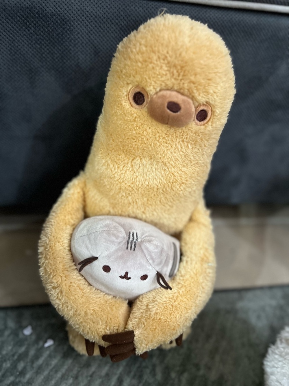 Gund Removable 2-in-1 PUSHEEN with SLOTH 13-inch Stuffed Plush